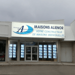 Caisson enseigne lumineuse agence immobilière